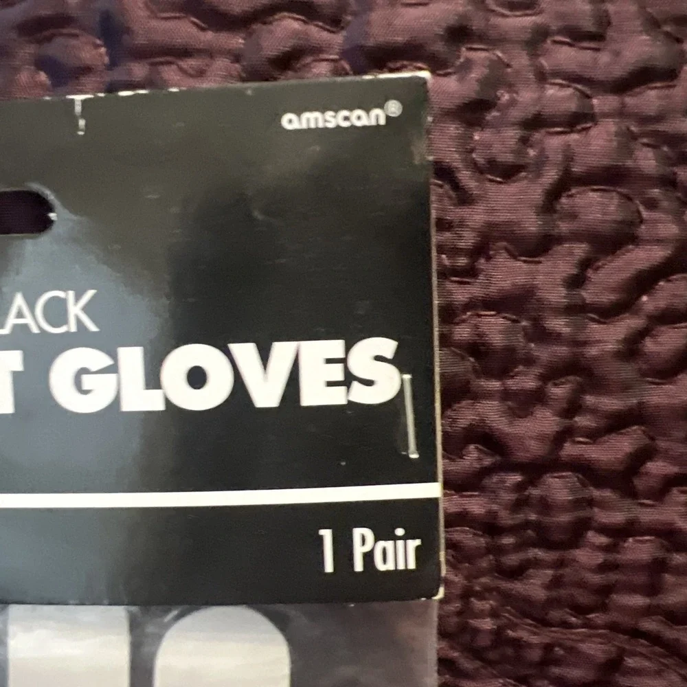 Black Fishnet Gloves Halloween Costume Accessory Dress Up Cosplay New In Package